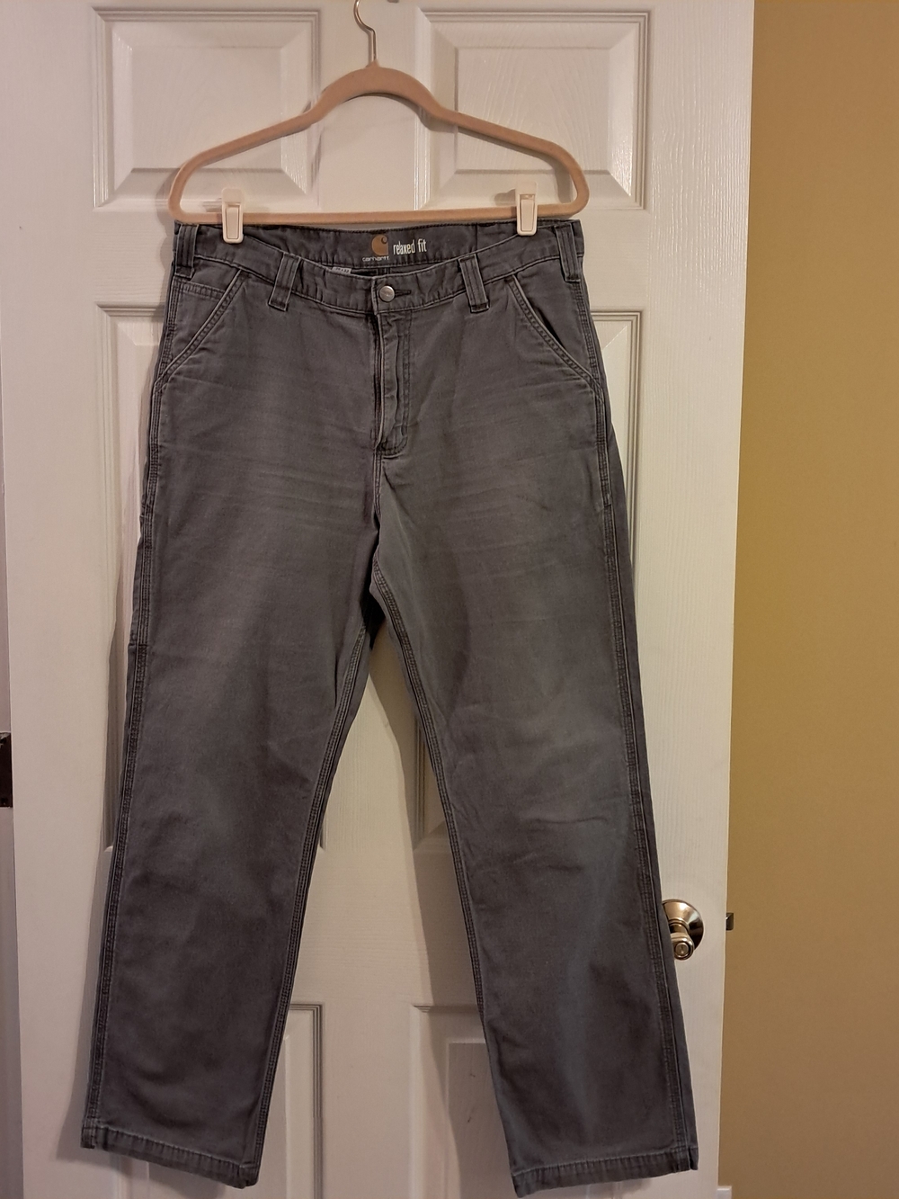 Carhartt Gray‎ Relaxed Fit Men's Size 36x32 Casual Jeans